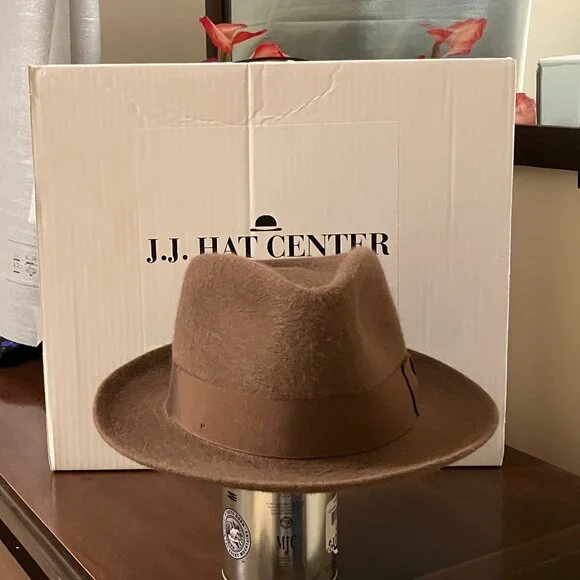 Magill Brown Teardrop Fedora - Size: 58 - Picture 3 of 14